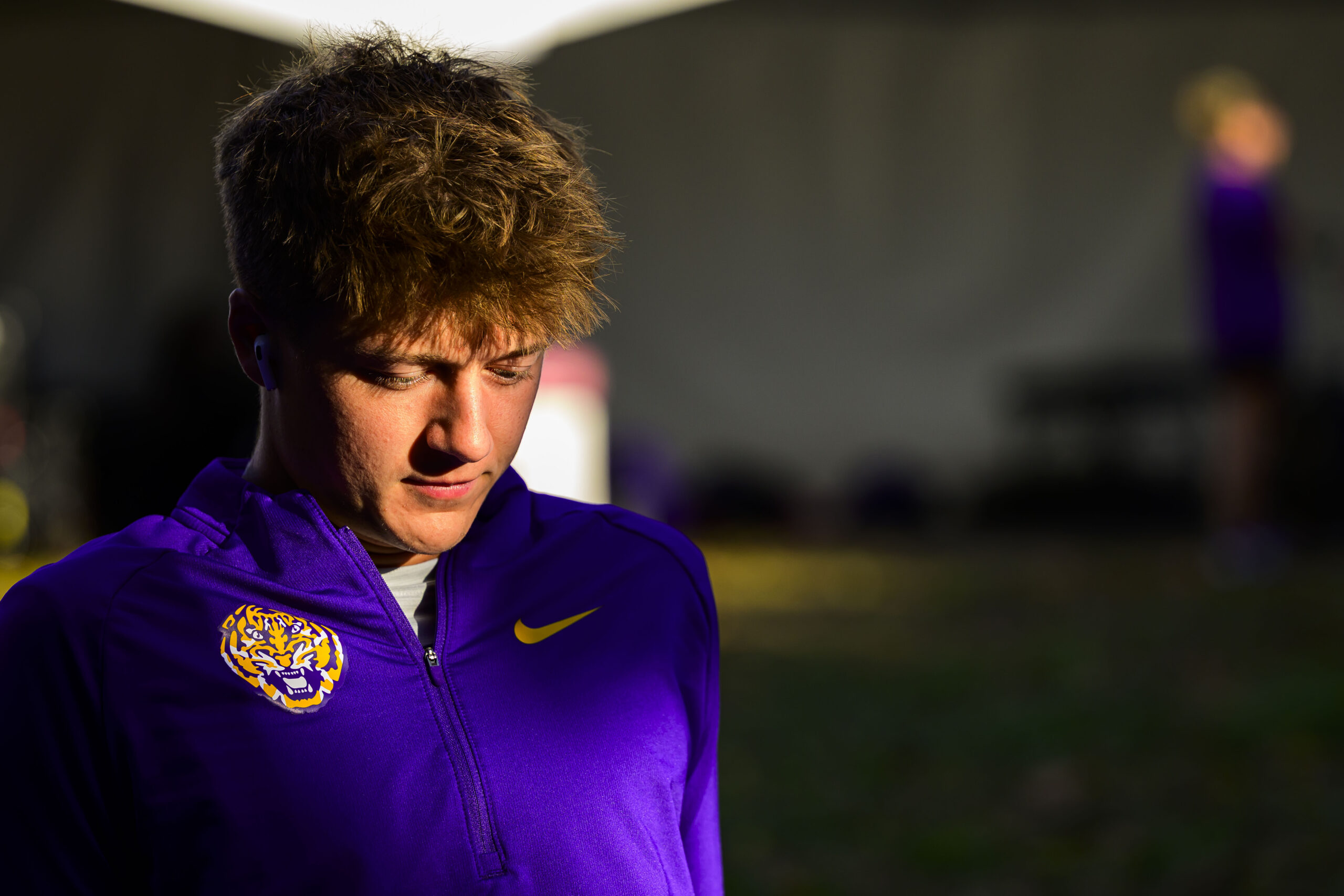 Trenton Sandler competing in the 1500m